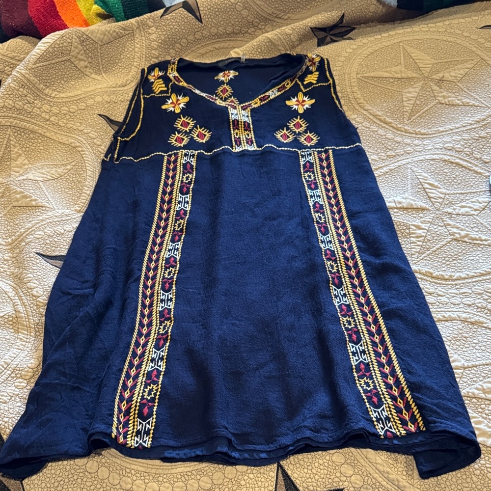 THML Navy Textured Dress